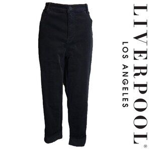 Liverpool Los Angeles Marley Girlfriend Cuffed Mid Rise Stretch Corduroy Jeans N